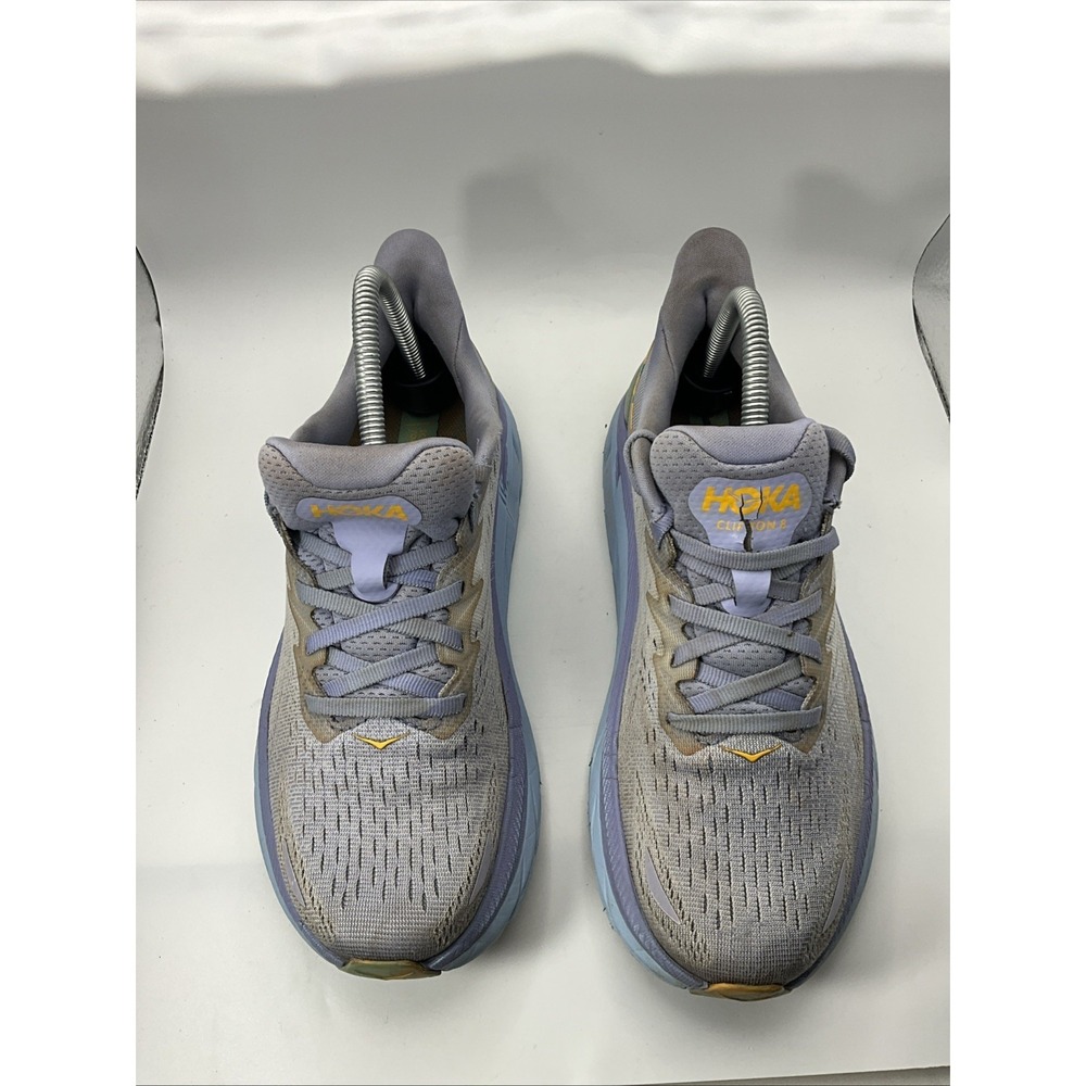 Hoka Clifton 8 Women's Running Shoes Size 8B Baby Lavender/Smoke Green - Picture 6 of 16